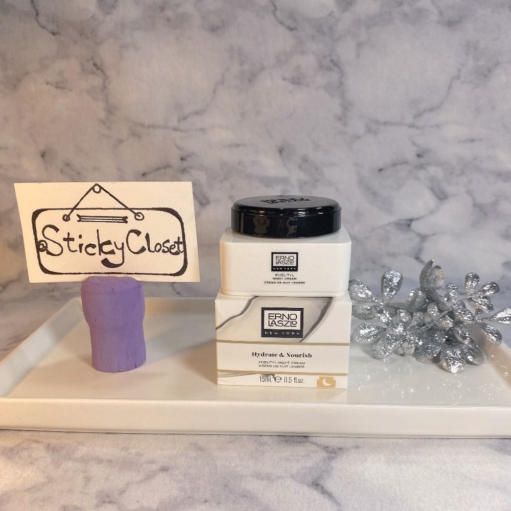 Erno Laszlo Skincare,Phelityl Night Cream,Hydrating-Travel 15ml,0.5oz-BOXED-NEW